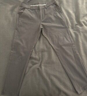 Plaid & Plain Men’s Gray Skinny Fit Stretch Pants 32x28 Cotton Spandex